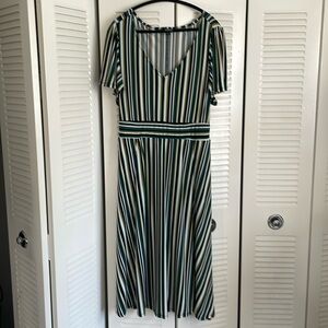 Retro Striped Torrid Dress